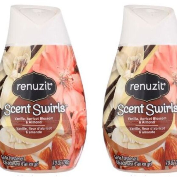 Renuzit Scent Swirls Air Freshener Vanilla Apricot Blossom & Almond 7 oz 2 Pack - Picture 1 of 6